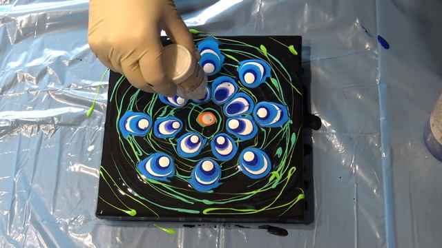 (57) How to make a flower painting with paper towel смотреть онлайн