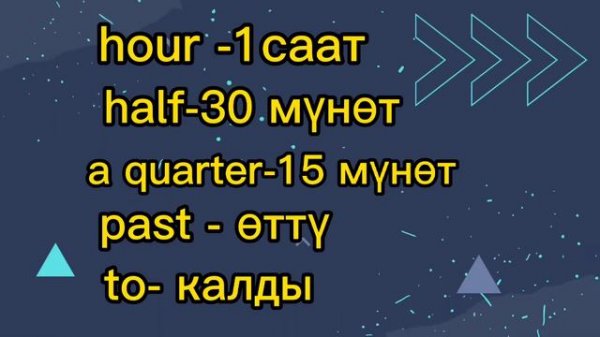Англис тилинде убакытты айтуу #англистили @Alt.English