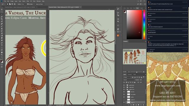 ART STREAM Drawing Kalara's Character Reference Sheet PART 4 смотреть онлайн