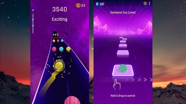 TheFatRat Never Be Alone Song vs Someone You Loved Song - Tiles Hop vs Dancing Road EDM Rush !!! смотреть онлайн