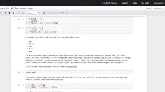 Introduction to Python 3 Basic Math смотреть онлайн