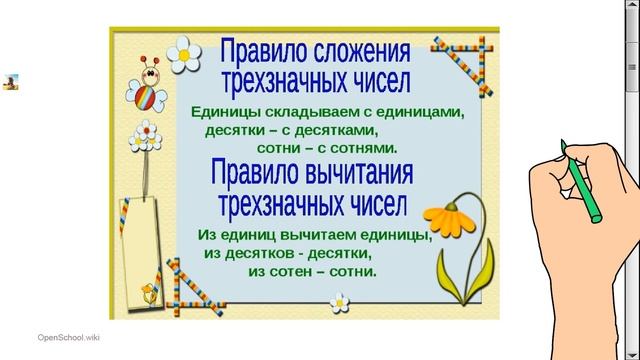 3 класс. Математика. Умножения и деление. Устное сложение и вычитание трёхзначных чисел смотреть онлайн