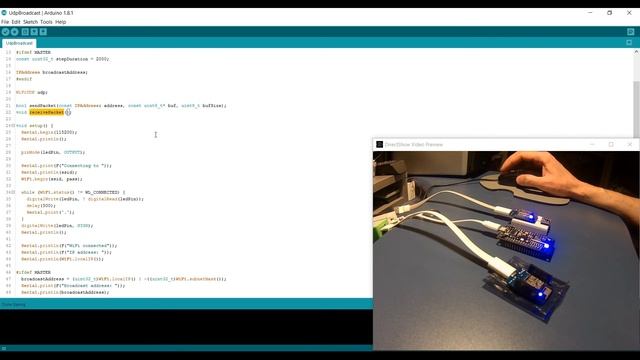 ESP8266 UDP broadcast смотреть онлайн