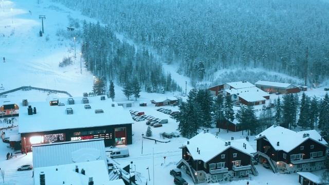 Ski Resort, Levi, 4K Video смотреть онлайн