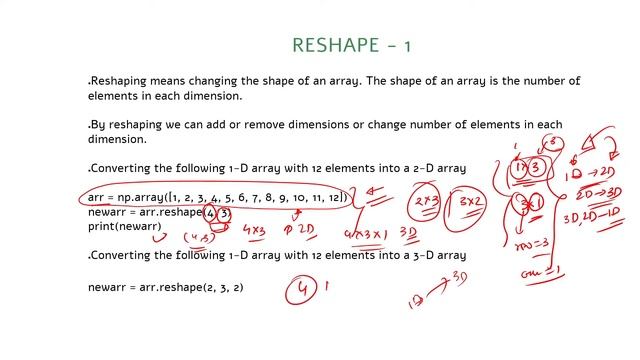 30. Numpy Shape and Reshape in Python (Hindi) смотреть онлайн
