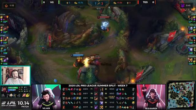 VG vs. TES игра 1 | Неделя 5 LPL Summer 2020 | Чемпионат Китая | Vici Gaming vs Top Esports смотреть онлайн