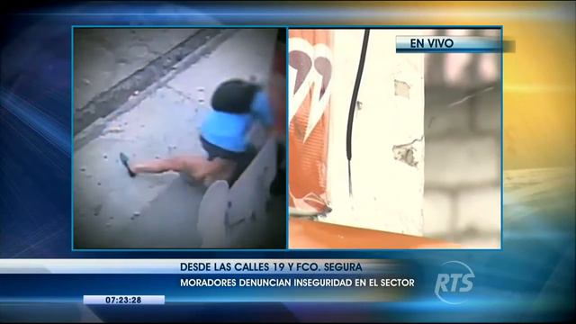 La esquina de la calles 19 y Fco. Segura es zona de asaltos constantes смотреть онлайн