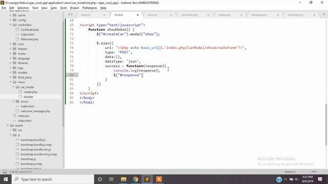 Simple Ajax Codeigniter CRUD application in Hindi - Part 1 смотреть онлайн