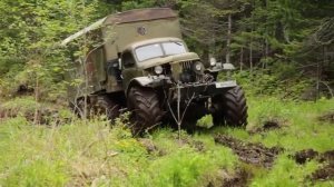 ЗИЛ 157 на колесах от Т 150, мотор зил 130