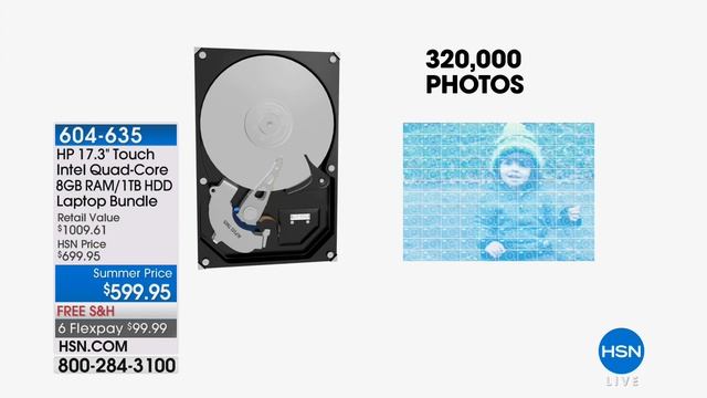 HP 17" Touch Intel QuadCore 8GB RAM/1TB HDD Laptop w/Bac... смотреть онлайн