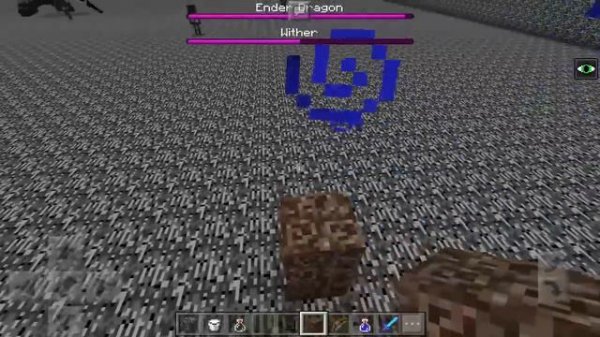 Wither Storm vs Ender Dragon in Minecraft Pocket Edition