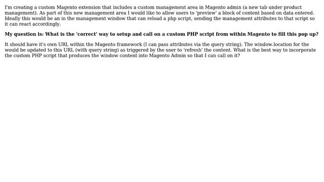 Magento: Magento Admin Extensions: Stand Alone PHP Script смотреть онлайн