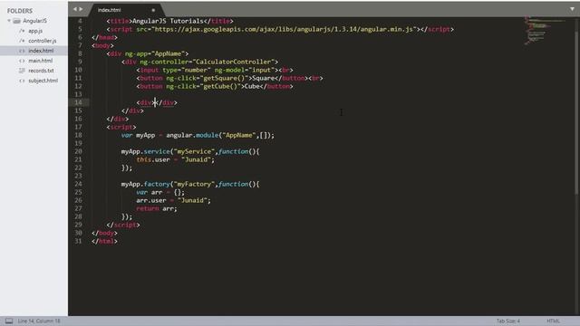 AngularJS Tutorial: 13 - Create AngularJS Custom Services смотреть онлайн