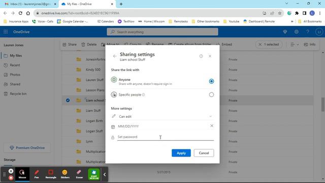 How to share folder/files from One Drive смотреть онлайн