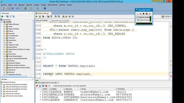 G2V15 - ORACLE SQL - SISTEMAS UNI - SUBCONSULTAS смотреть онлайн