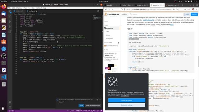MLops example with fastAPI for an easyOCR project смотреть онлайн
