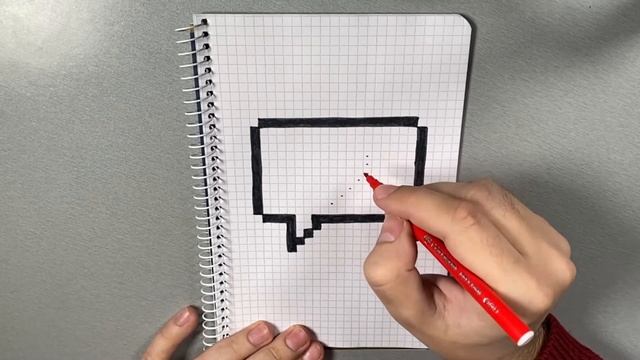 Рисуем сообщение с сердечком. Рисунки по клеточкам смотреть онлайн