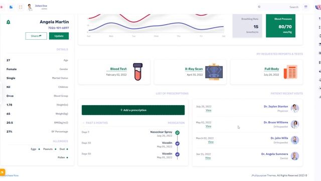 Impressive Dashboard Admin Template and Bootstrap UI Kit – Doclinic смотреть онлайн