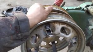 Гусеница из покрышки на скутер