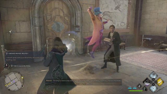 Hogwarts Legacy Get to Lucan Brattleby for Secret Duelling Club смотреть онлайн