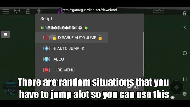ROBLOX - *NEW* AUTO JUMP SCRIPT! Roblox Exploit Mobile (Game Guardian) смотреть онлайн