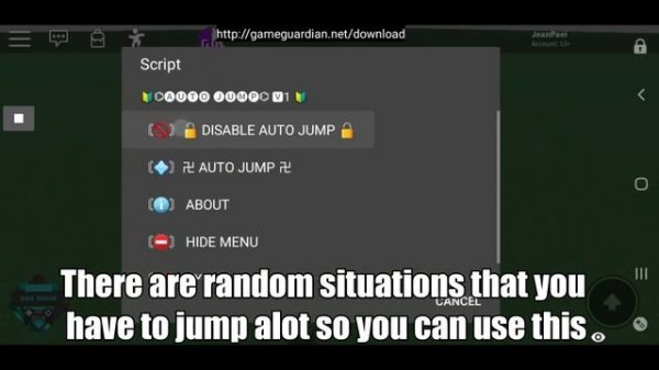 ROBLOX - *NEW* AUTO JUMP SCRIPT! Roblox Exploit Mobile (Game Guardian)