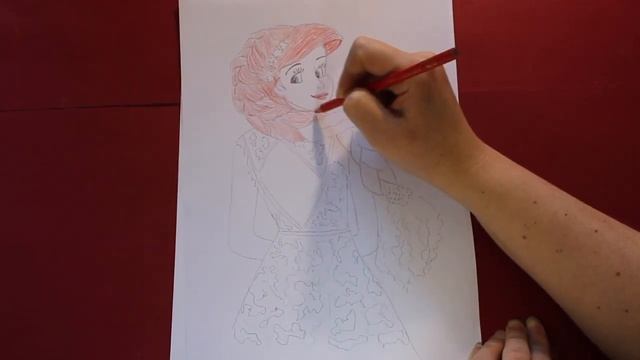 Ариэль. Русалочка. Как нарисовать девушку.The little mermaid Ariel. How to draw Як намалювати Ариел смотреть онлайн