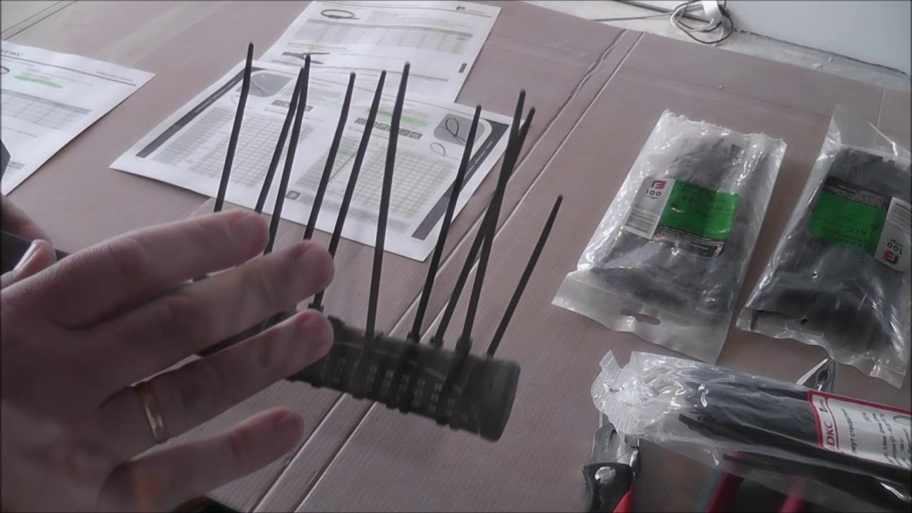 Пластиковые стяжки. Небольшой тест-сравнение монтажа стяжек при низких температурах. смотреть онлайн