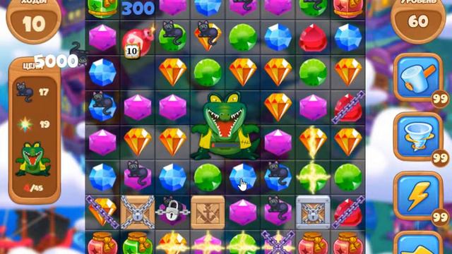 Загадочный Остров 60 уровень [Сокровища Пиратов бонусный мир] - Mystery Island Level 60 смотреть онлайн