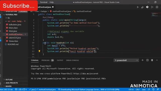 MUDAH BELAJAR PBO DENGAN JAVA BAGIAN 14B(METHOD OVERLOAD) смотреть онлайн
