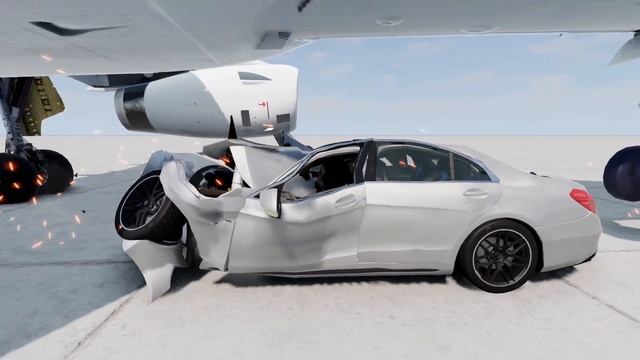 AIRPLANE vs Mercedes G63! 500 Km/H CRASH TEST! - BeamNg Drive смотреть онлайн