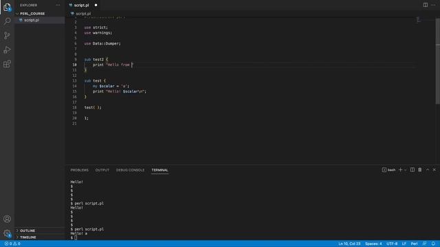 Perl Basics #9: Subroutines смотреть онлайн
