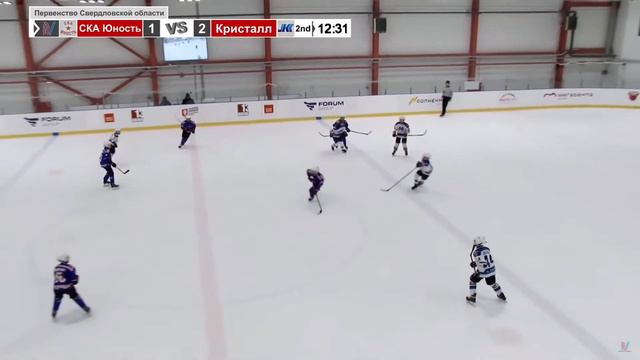 СКА Юность 2011 - Кристалл-Юпитер 2010. Первенство Свердловской области. 11.03.2023 смотреть онлайн