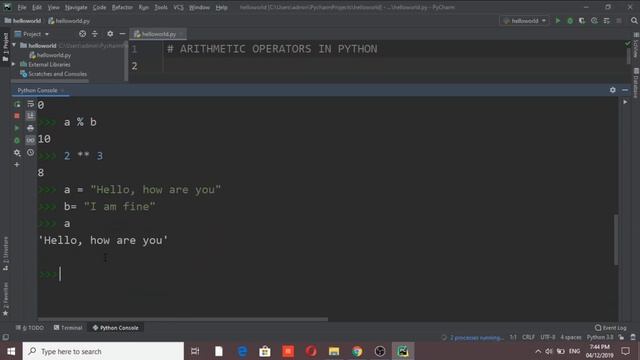 Arithmetic Operators in Python | Python Programming | Python in easy way смотреть онлайн