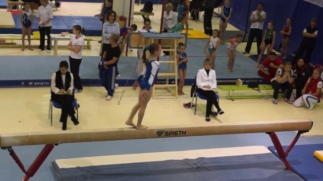 Спортивная гимнастика. Петрова Анастасия. Упражнение на бревне смотреть онлайн