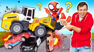 Супергерои устроили беспорядок в городе! Автомастерская Федора - видео про игрушки для мальчиков
