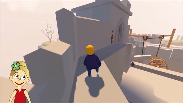 Что случилось с пингвином ? Он мне НЕ ДРУГ ? Бабушка Шошо играет в Human fall falt смотреть онлайн