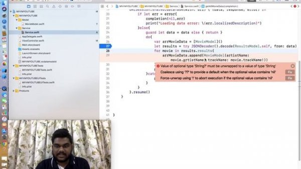 Swift5 [Part-3] :- Model View ViewModel (MVVM) Architecture using API in iOS Hindi/Urdu
