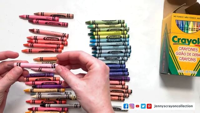 Unbox and Sort 48 Crayola Crayons from Mexico in Color Order with Rare Colors смотреть онлайн
