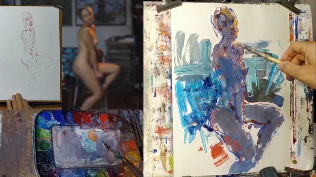 1072 ВИДЕНИЕ ХУДОЖНИКА _ рисование. Короленков смотреть онлайн
