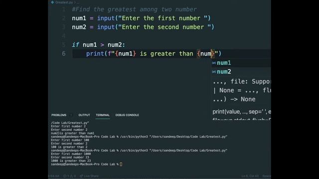 How to find maximum between two number | python | Day 1 смотреть онлайн