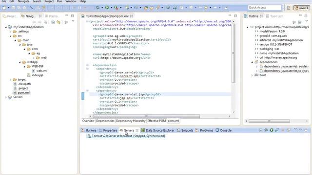 Create a sample web project using Maven ( Eclipse and Tomcat )- Manually смотреть онлайн