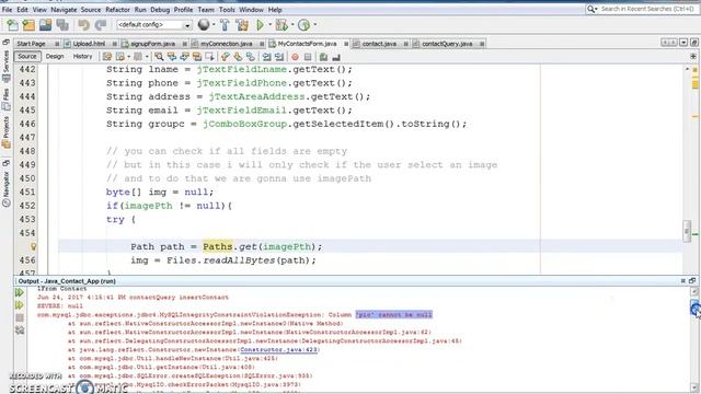 Java - Contact Management System Project In Java With MySQL Step By Step [with source code] Part 35 смотреть онлайн