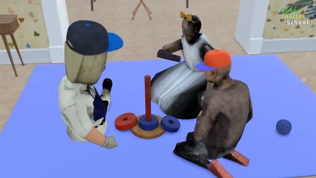 Get on the right color vs Granny vs Baldi - funny horror school animation (p.120) смотреть онлайн