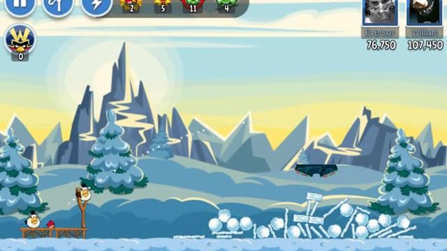 Angry Birds Friends - Level 1 - Week 87 High Score 106K - No Power Up - Holiday Winter Tournament смотреть онлайн