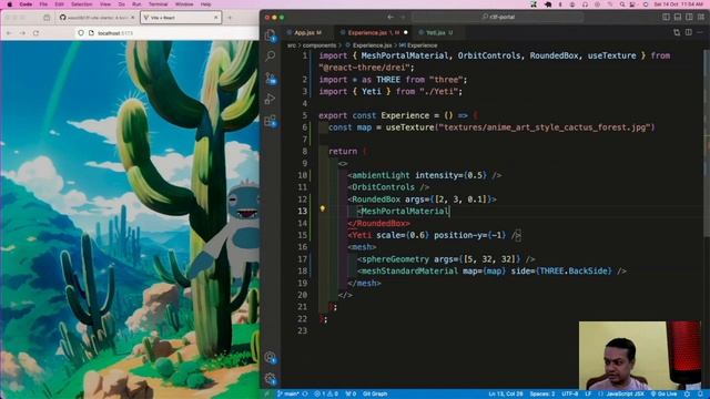 3D Portal worlds with React Three Fiber смотреть онлайн