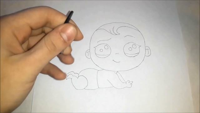 Как нарисовать милого маленького ребёнка? Лёгкие рисунки для детей смотреть онлайн
