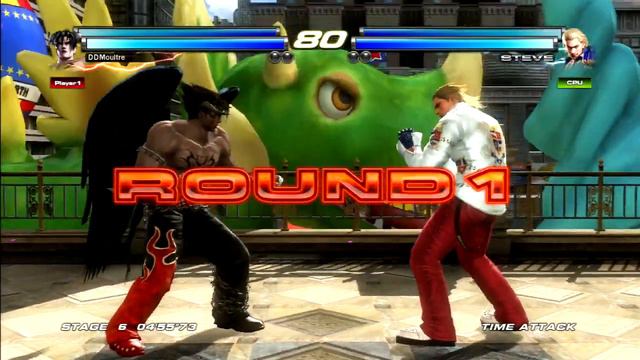 Tekken Tag Tournament 2:Kazuya Mishima/Devil Jin Gameplay смотреть онлайн