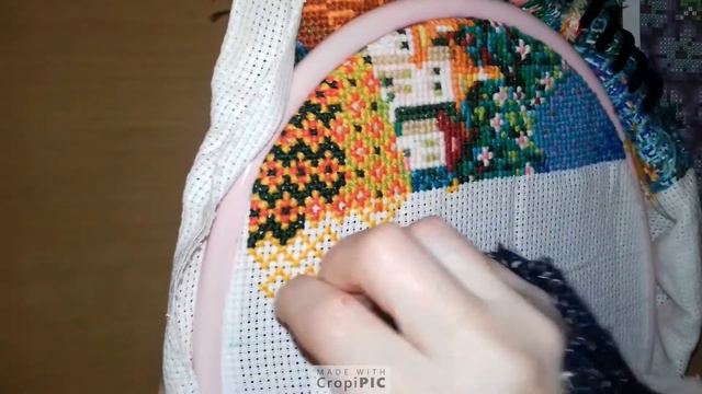 Stitch with me #25 - Riolis - Dreamland Cushion смотреть онлайн