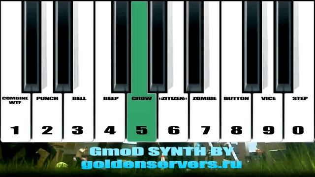 GMOD|HALFLIFE2 Пианино. Играй на клавиатуре. GMOD|HALFLIFE2 ONLINE PIANO
